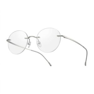 NordicCraft Featherlight Rimless Titanium Glasses Brushed Silver Frame